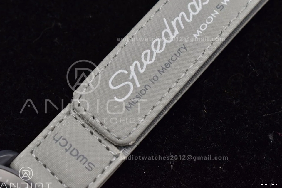 Moonwatch 1180 Omega Mission Strap Swatch on Quartz Breathable Mercury to Bioceramic x Nylon 0225